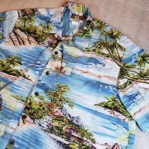 Vintage Kalaheo Men's XL Made in Hawaii Tropical Island Hawaiian Camp S/S Shirt